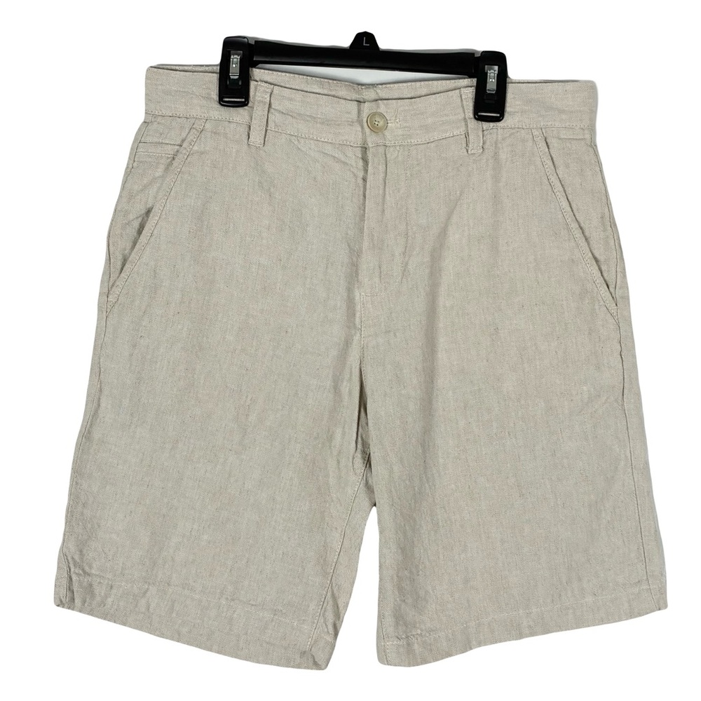 Zara Beige Linen Shorts Men’s 30 Neutral Minimalism Beachy Summer Staple Classic